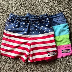 VINEYARD VINES SWIM TRUNKS SIZE 6 (set of two)